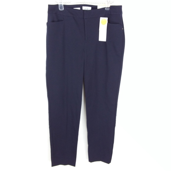 Charter Club Pants Slim Leg Navy New -4/ZZ - Picture 3 of 8